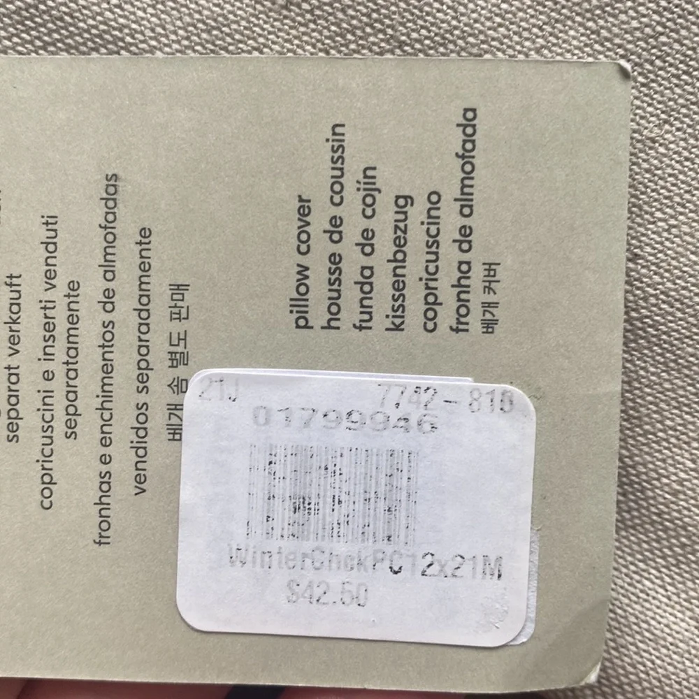 West Elm pillow covers